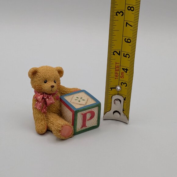 Cherished Teddies Bear with ABC "P" Block (158488P) 1995 - Picture 9 of 10